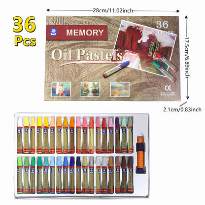 12, 18, 24 or 36 Colors Artist Soft Oil Pastel Set