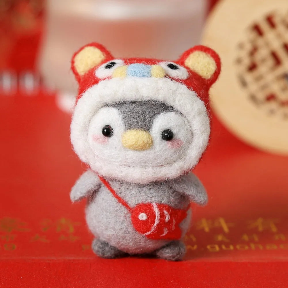 Cute Penguin Wool Felting Kit