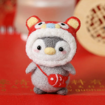 Cute Penguin Wool Felting Kit