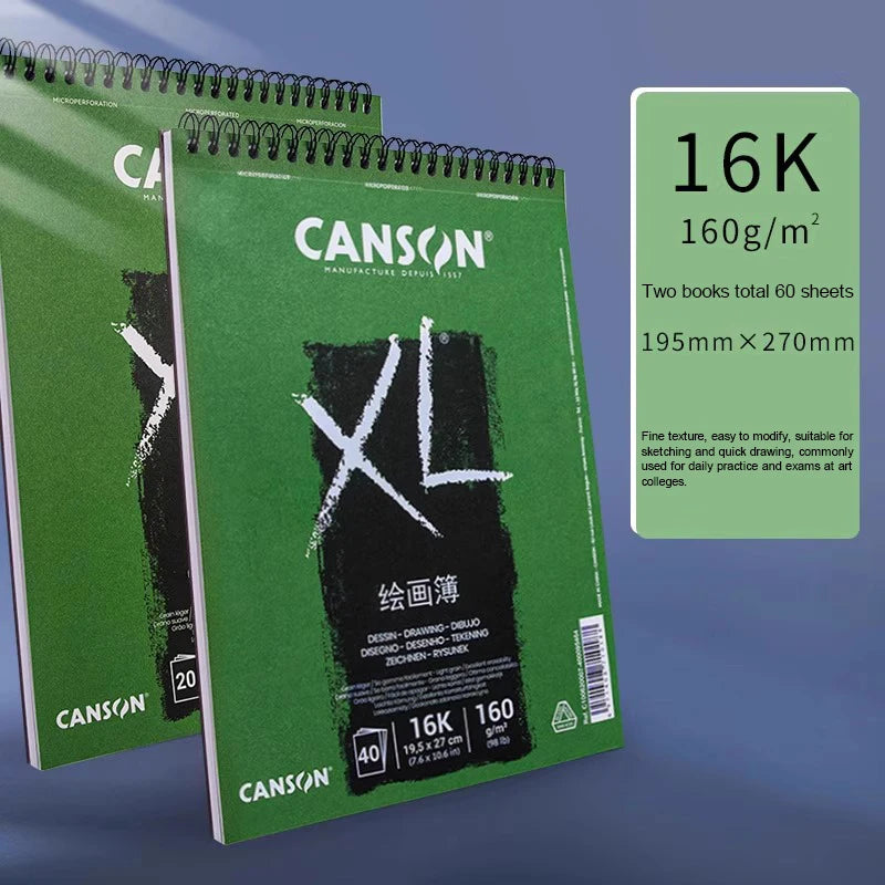 Canson XL Watercolor Sketchbook 16K/32K Spiral Bound Pad