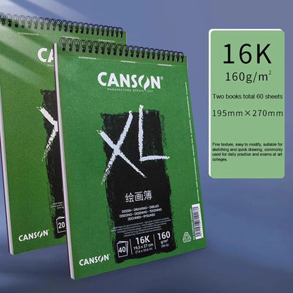 Canson XL Watercolor Sketchbook 16K/32K Spiral Bound Pad