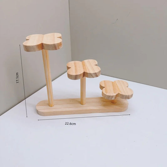 Wooden Display Riser Stand for Wool Felting and Crochet Creations