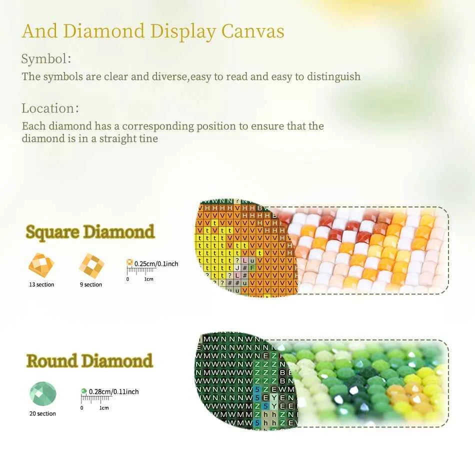 Sunflower Diamond Painting, Partial Drill, Round or Square, 5 Sizes