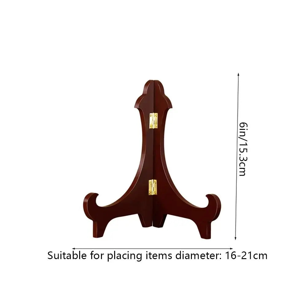 Universal Wooden Decorative Foldable Adjustable Home Decor Display Stand Easel Storage Rack Plate Rack