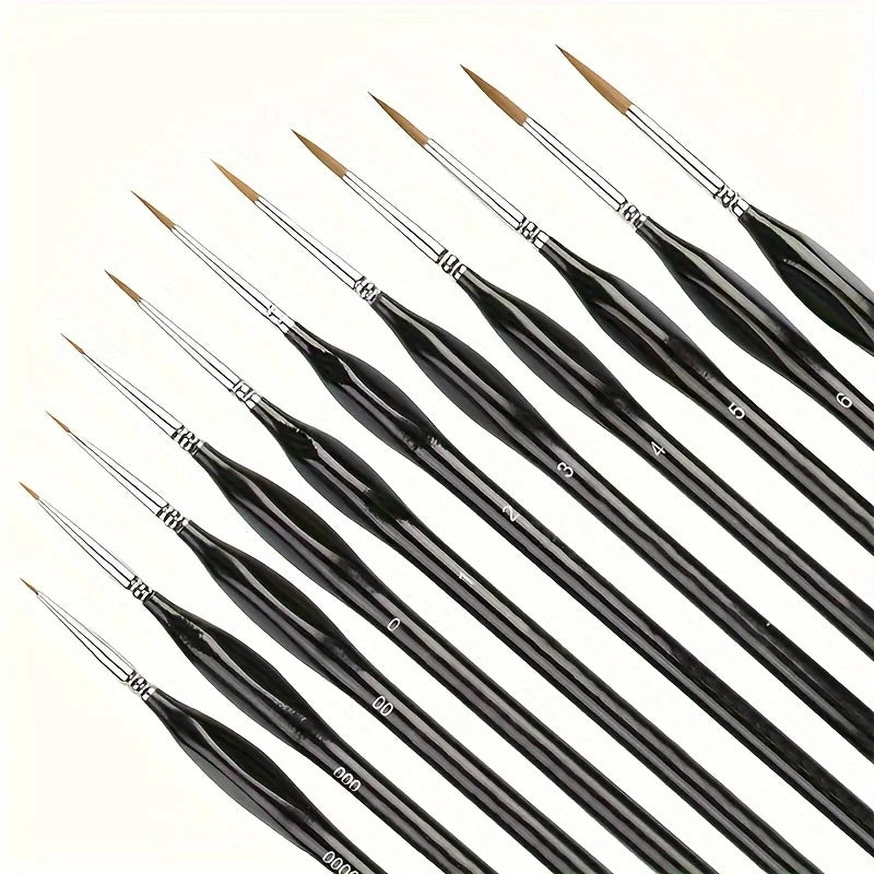 11pcs Precision Paint Brush Set for Fine Detail