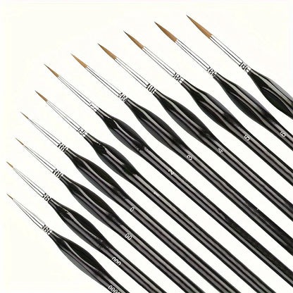 11pcs Precision Paint Brush Set for Fine Detail