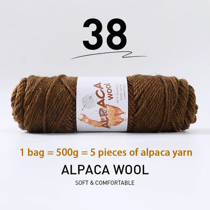 500g (5 pieces) High-Quality Alpaca Wool
