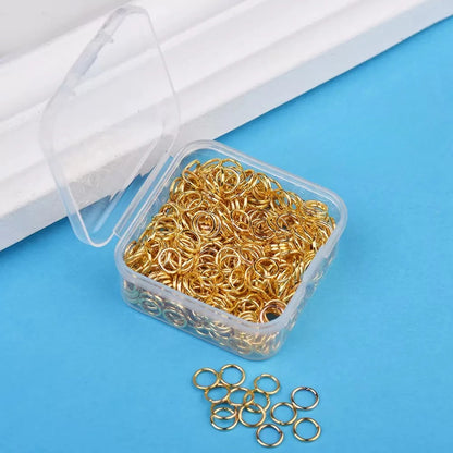 Box of 7mm and 8mm Open Jump Rings Gold or Silver for Jewelry Making