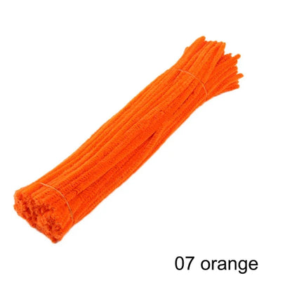 50pcs Colorful Chenille Stems Pipe Cleaners - Choose mixed or individual colors