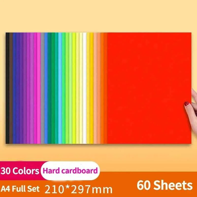 60 Sheets of 30 Mixed Color A4 Card Stock