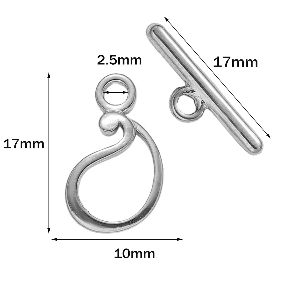 Stainless Steel Jewelry T-Bar Clasp/Connector for Necklace and Bracelet Making
