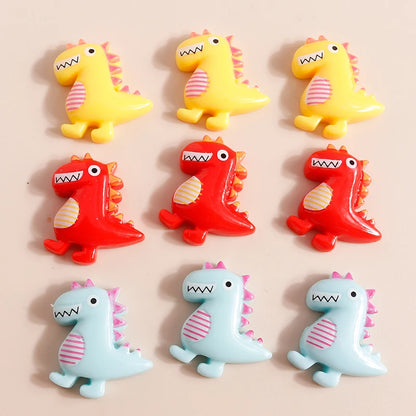 Various Resin Filling Charms for Jewelry Making - Flat Backed, 10 pieces