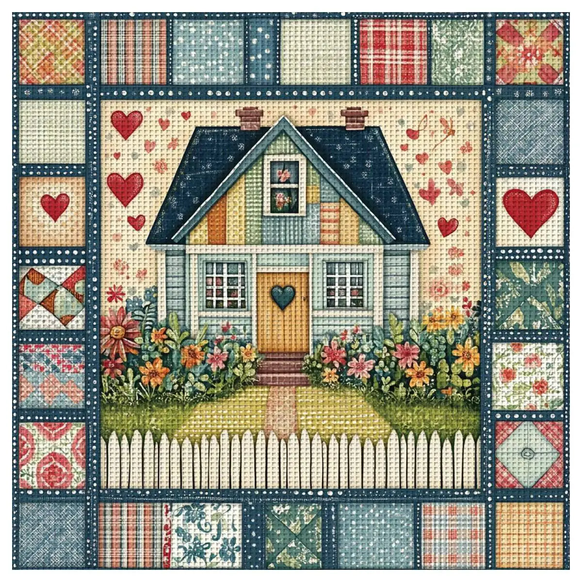 House Cross Stitching Kit