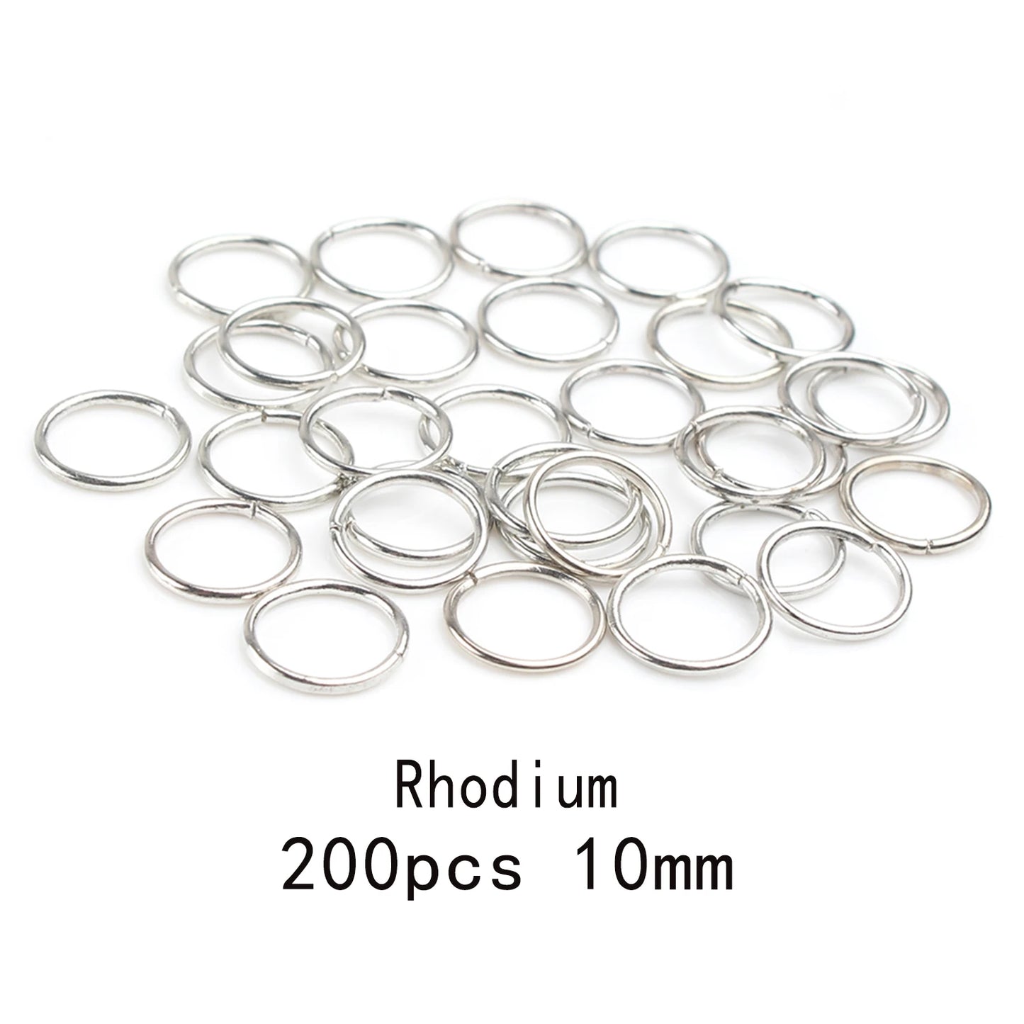 3-12mm Gold, Silver, or Bronze Jump Rings, Connectors Loops, Open Jump Rings
