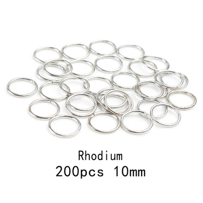 3-12mm Gold, Silver, or Bronze Jump Rings, Connectors Loops, Open Jump Rings