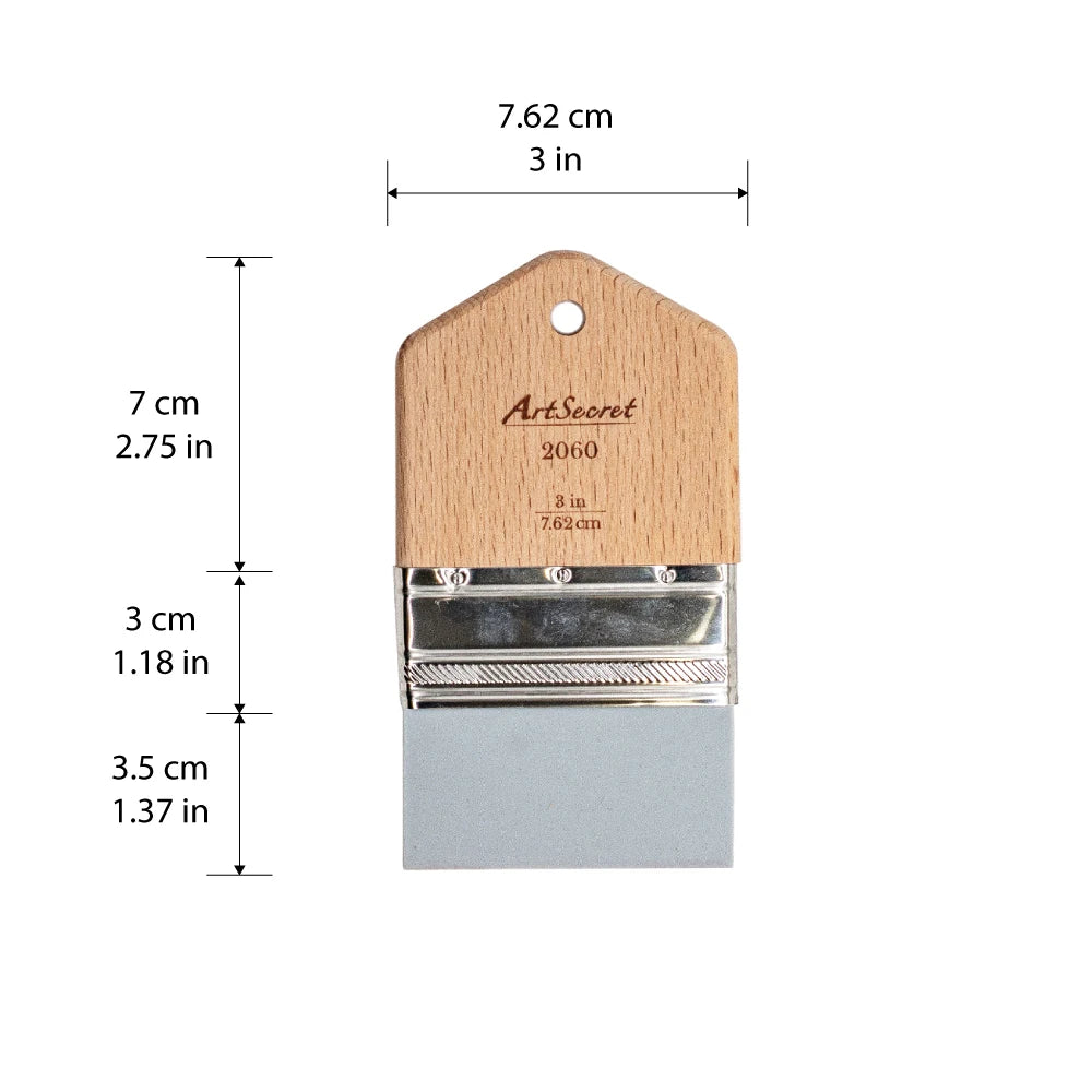 1-4 PCS Short Wood Handle, Flexible Flat Brushes for Acrylic or Oil Painting
