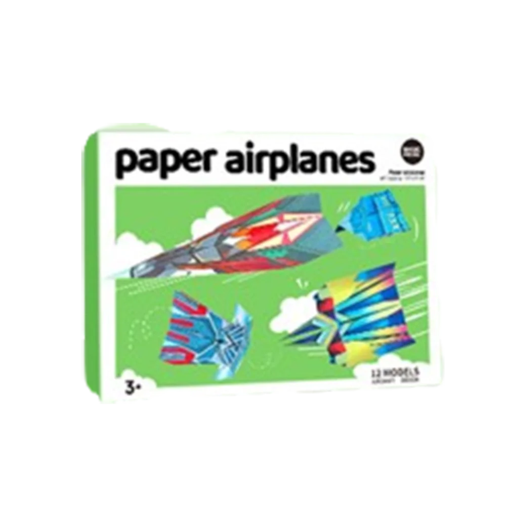 12 Models Paper Handmade Airplane Origami Art