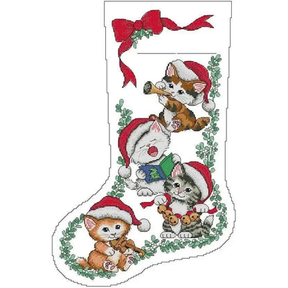 Christmas Stocking Cross Stitch Kits: 11, 14, or 16 CT