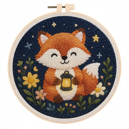 Animal Punch Needle Kits - for Kids and Beginners - 20x20cm