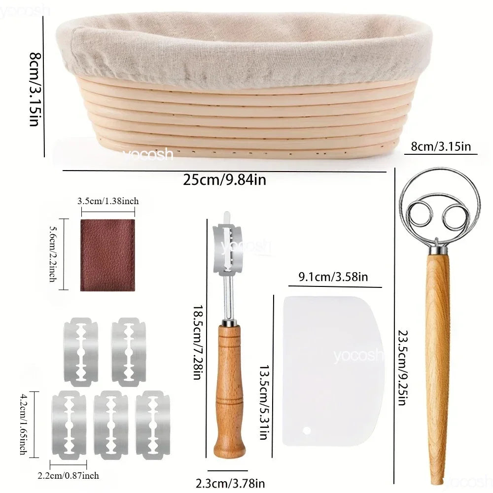 Sourdough Bread Starter Kit 30PCS Sourdough Bread Baking Supplies with Starter Jar Bread Sling Dough Whisk Bags