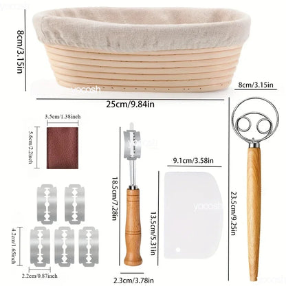 Sourdough Bread Starter Kit 30PCS Sourdough Bread Baking Supplies with Starter Jar Bread Sling Dough Whisk Bags