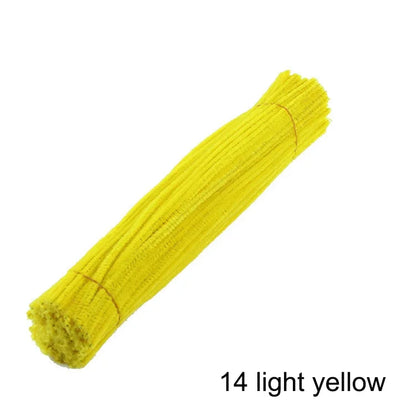50pcs Colorful Chenille Stems Pipe Cleaners - Choose mixed or individual colors