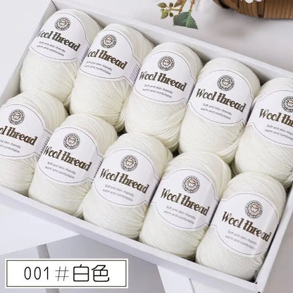 500g Box Set of Skin-friendly 4ply Merino Wool Yarn