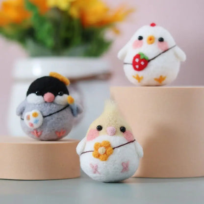 Little Birds and Animals - Wool Felting Kits for Kids and Beginners