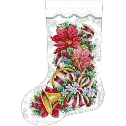 Christmas Stocking Cross Stitch Kits: 11, 14, or 16 CT