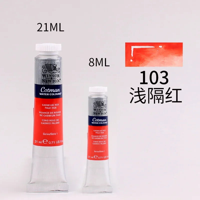 WINSOR＆NEWTON 8ml or 21ml Watercolor Paint Tubes