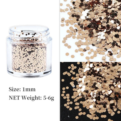 Iridescent Hexagon Glitter For Epoxy Resin Filling