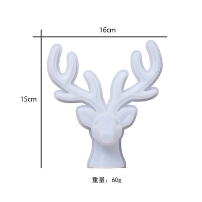Deer Epoxy Resin Silicone Mold with a 6 Bowl-Shaped Container Base (Sold Separately)