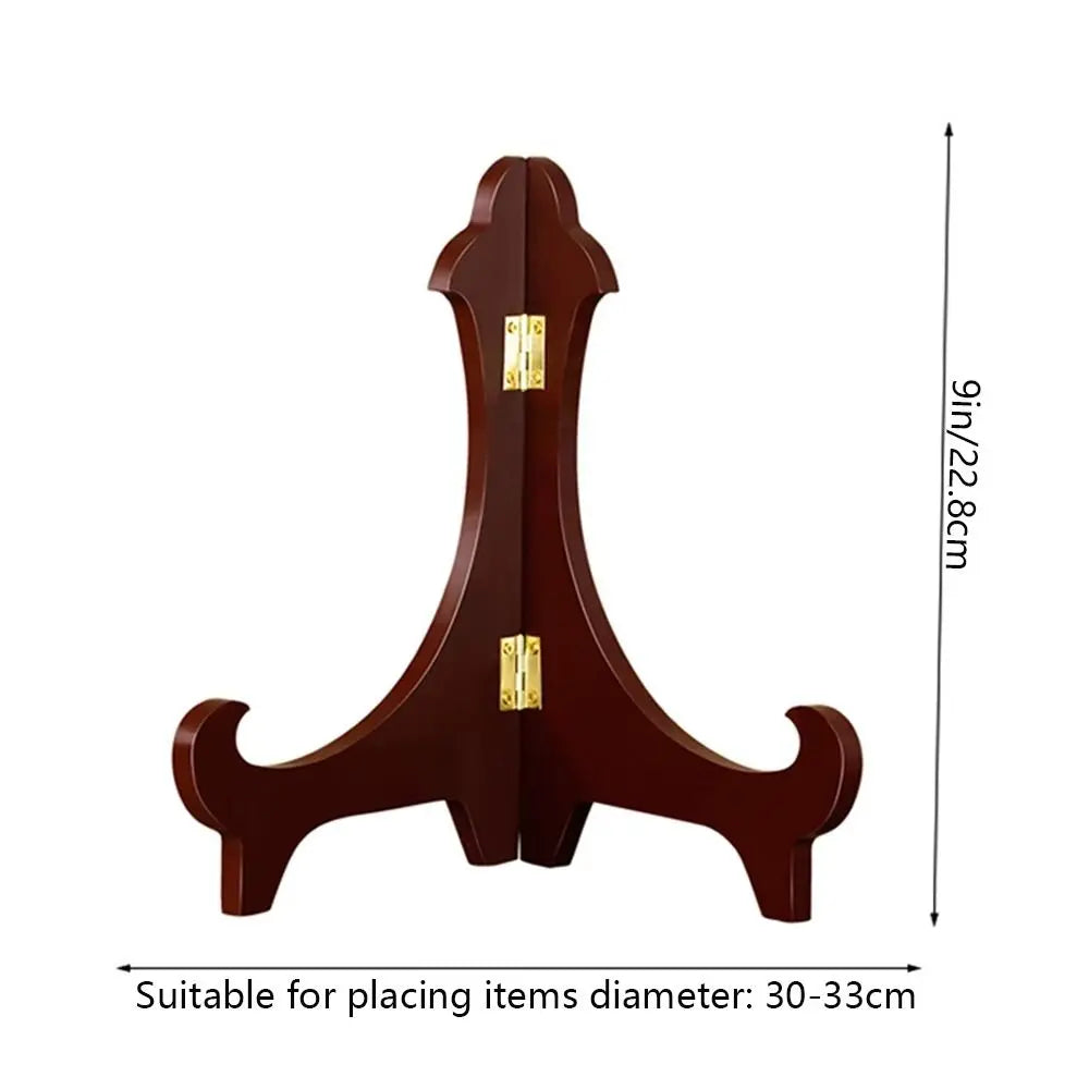 Universal Wooden Decorative Foldable Adjustable Home Decor Display Stand Easel Storage Rack Plate Rack
