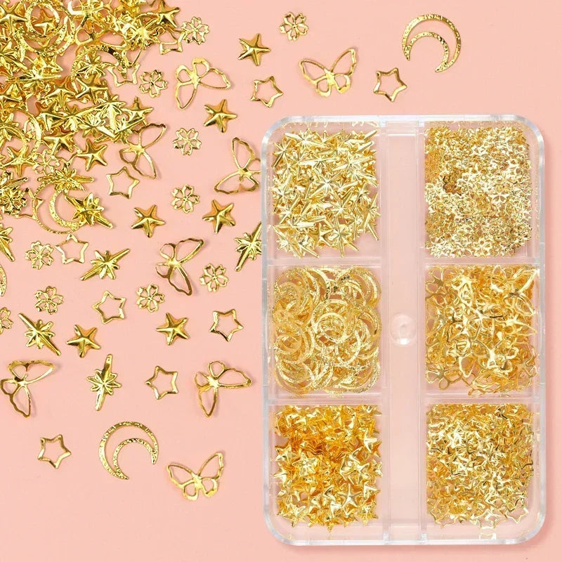 Variety of Metallic Stars, Moons, Butterflies and more - Resin Mold Fillers