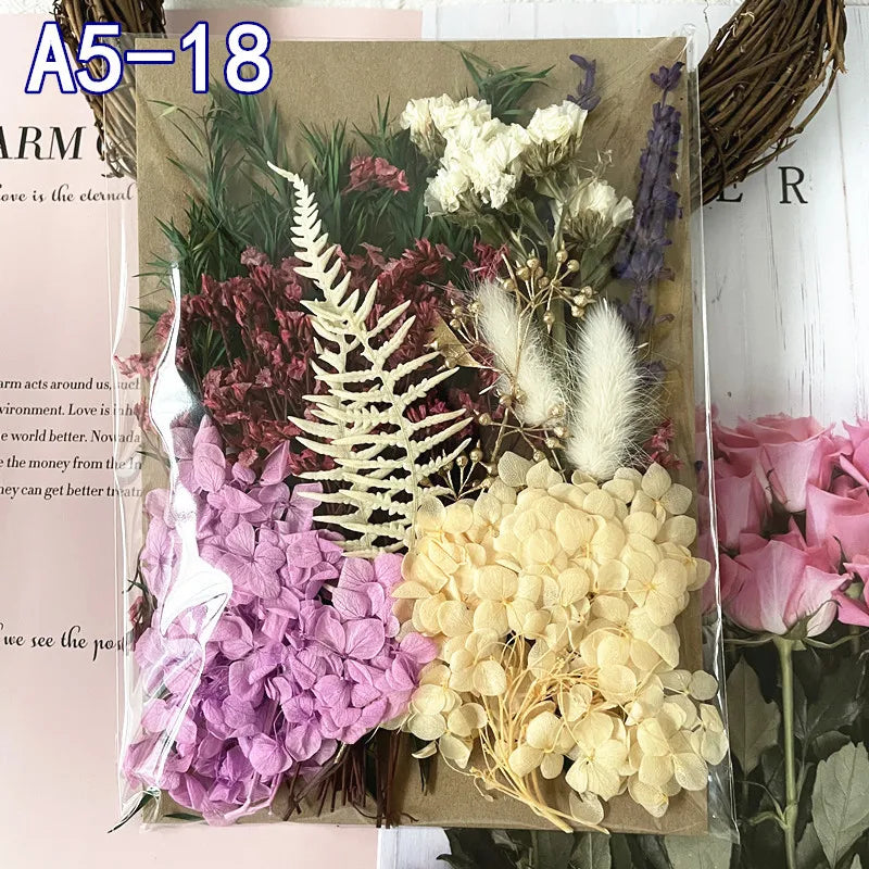 Mixed dried flowers and plants