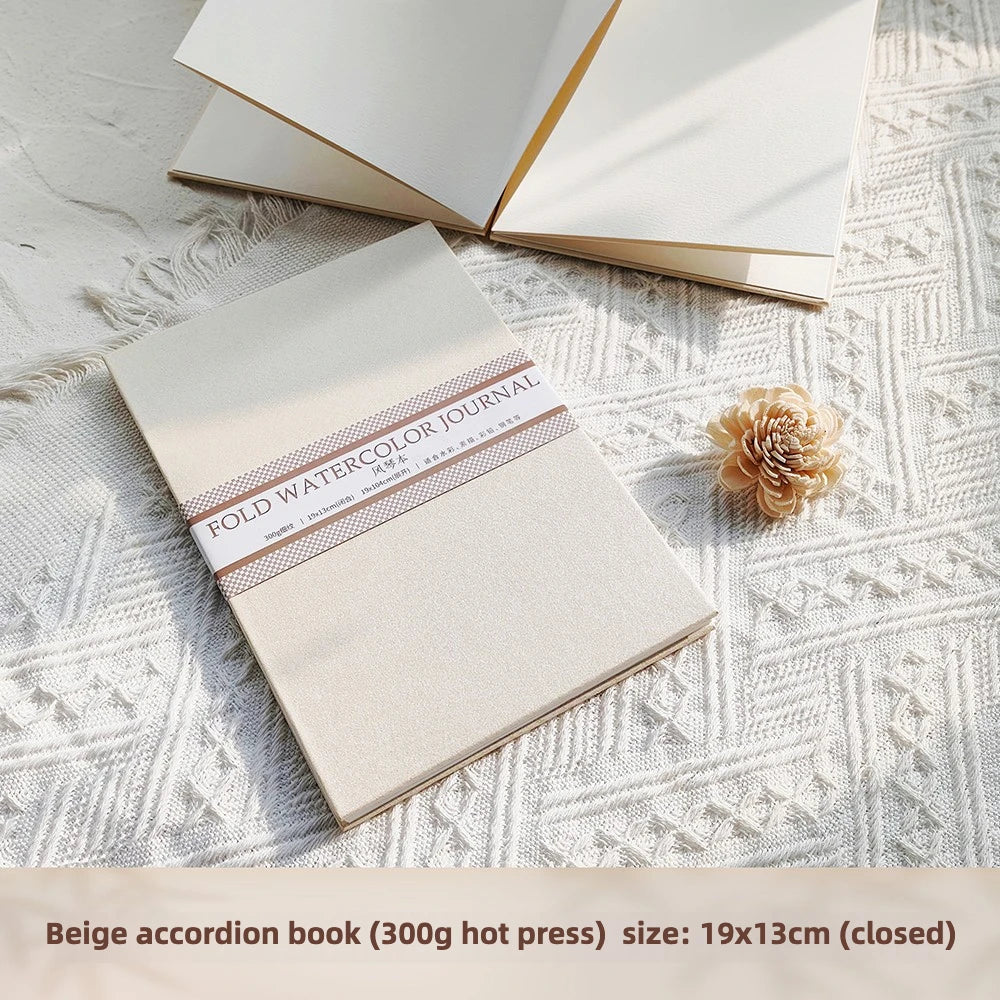 Accordion Watercolor Book Cotton