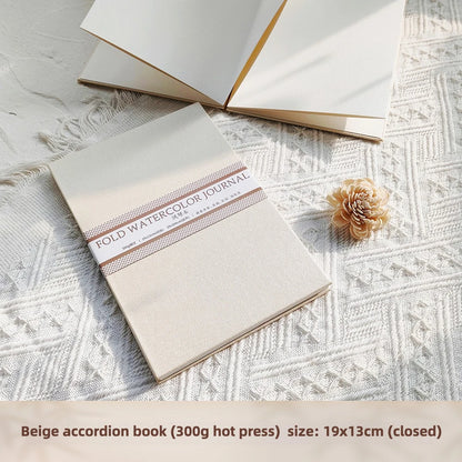 Accordion Watercolor Book Cotton