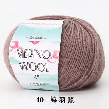 50g/roll Merino Wool Yarn - 130M
