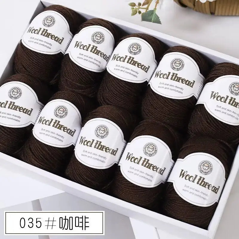 500g Box Set of Skin-friendly 4ply Merino Wool Yarn