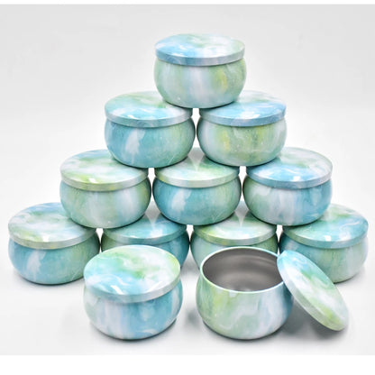 12pcs Empty Candle Tins, 4oz for Candle Making
