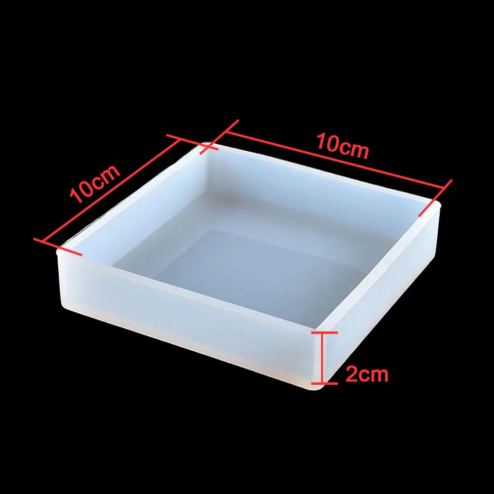 Silicone Cylinder, Hexagon, Square, Rectangle or Cuboid Resin Molds or Candle Making Molds - Different Sizes Available