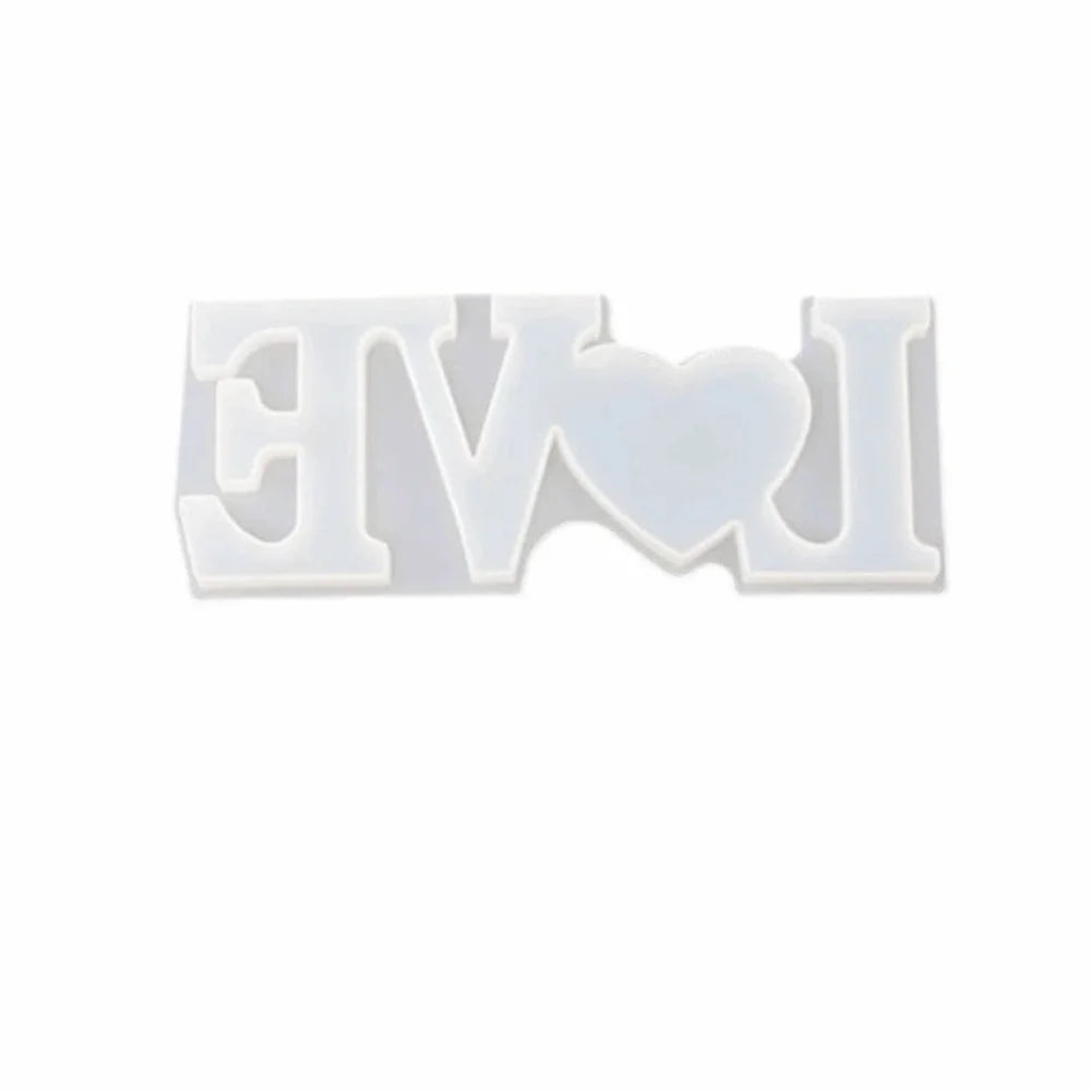 Heart Shaped Silicone Love, Home and Family Candle Mold