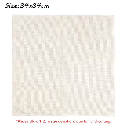 Cotton Fabric for Embroidery, Needlework, and Punch Needle Crafts