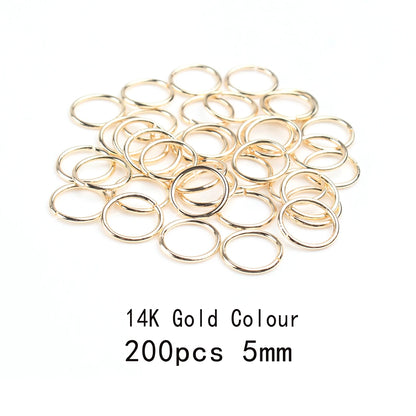 3-12mm Gold, Silver, or Bronze Jump Rings, Connectors Loops, Open Jump Rings