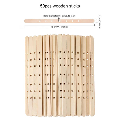 Candle Wicks Sets, Pre-Waxed Cotton Core Wicks with Base Stickers - Handmade Candle Making Tools