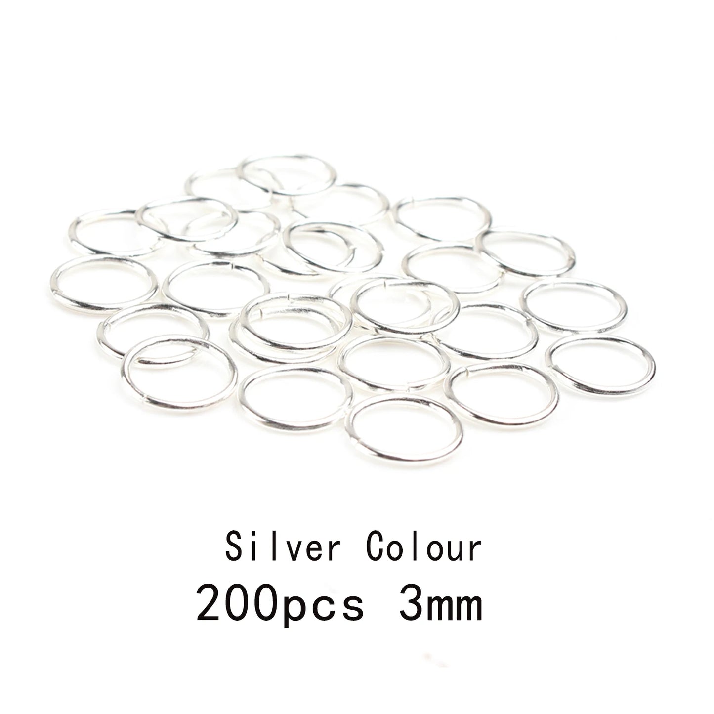 3-12mm Gold, Silver, or Bronze Jump Rings, Connectors Loops, Open Jump Rings