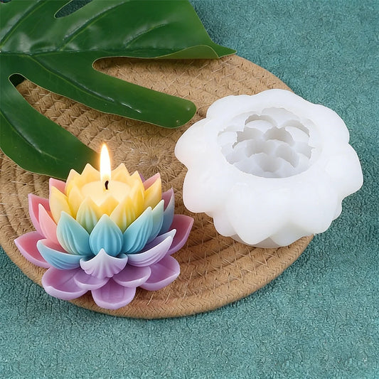 Lotus Silicone Mold for Candle Making