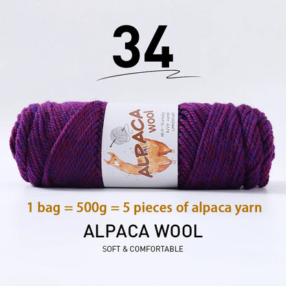 500g (5 pieces) High-Quality Alpaca Wool