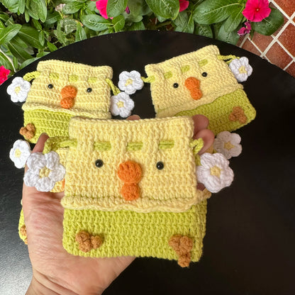 Crocheted Draw-stringed Pouch
