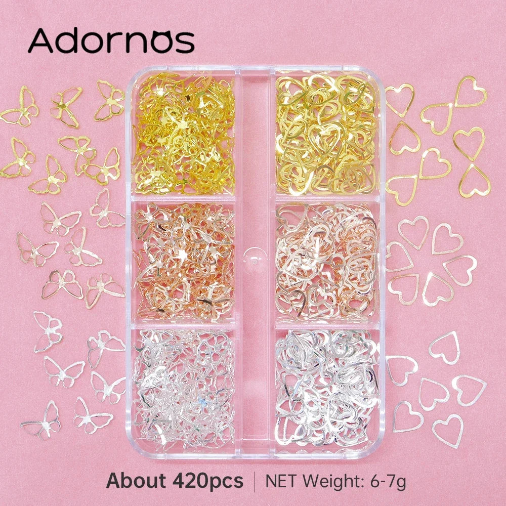 Variety of Metallic Stars, Moons, Butterflies and more - Resin Mold Fillers